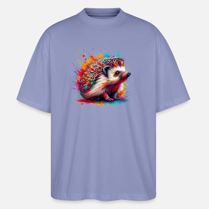 Igel - Stanley/Stella Oversized Unisex Bio T-Shirt Blaster 2.0 - Violett