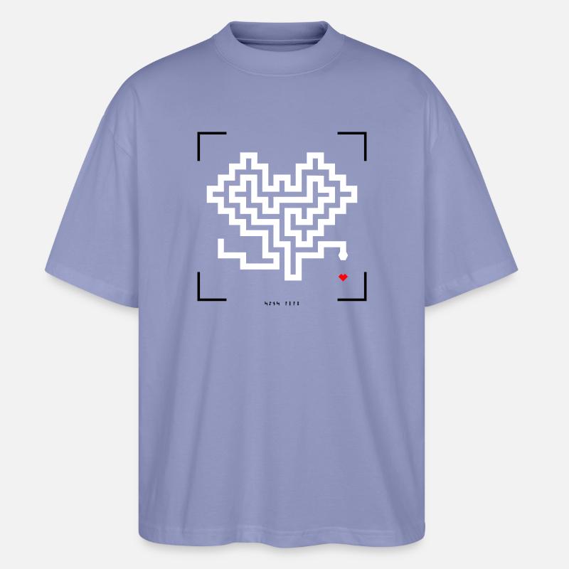 Retro-Schlange - Stanley/Stella Oversized Unisex Bio T-Shirt Blaster 2.0 - Violett