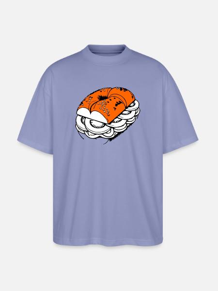 Rouleaux de bretzels garnis - T-shirt bio Blaster 2.0 coupe oversize Stanley/Stella Unisexe - violet
