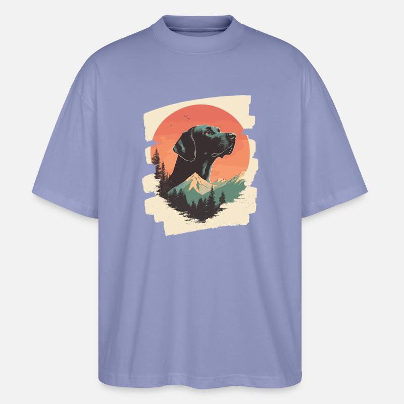 Labrador - Stanley/Stella Oversized Unisex Bio T-Shirt Blaster 2.0 - Violett