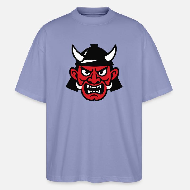 Samurai Devil - Stanley/Stella Oversized Unisex Bio T-Shirt Blaster 2.0 - Violett