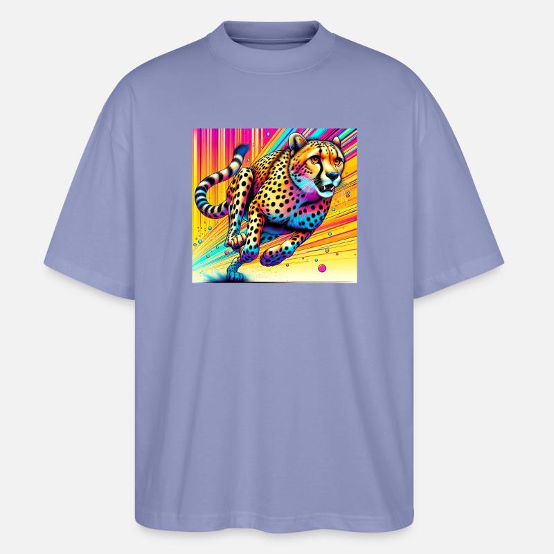 Gepard - Stanley/Stella Oversized Unisex Bio T-Shirt Blaster 2.0 - Violett