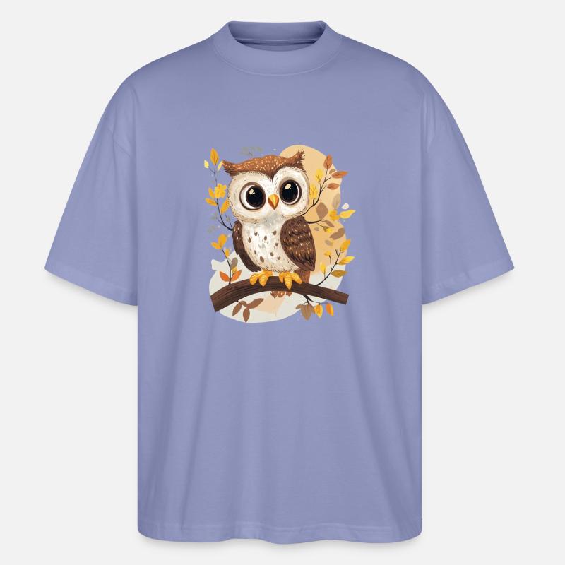 Eule - Stanley/Stella Oversized Unisex Bio T-Shirt Blaster 2.0 - Violett