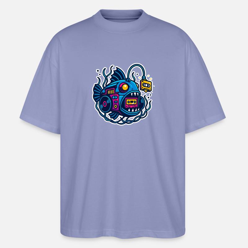 Mixtape-Anglerfisch - Stanley/Stella Oversized Unisex Bio T-Shirt Blaster 2.0 - Violett