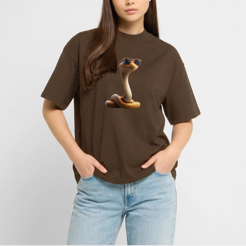 snake, python, cobra, rattlesnake, snakes Stanley/Stella Oversized Unisex Organic T-shirt Blaster 2.0
