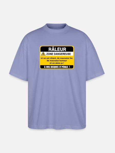 Complaining Danger Zone - Stanley/Stella Oversized Unisex Organic T-shirt Blaster 2.0 - violet