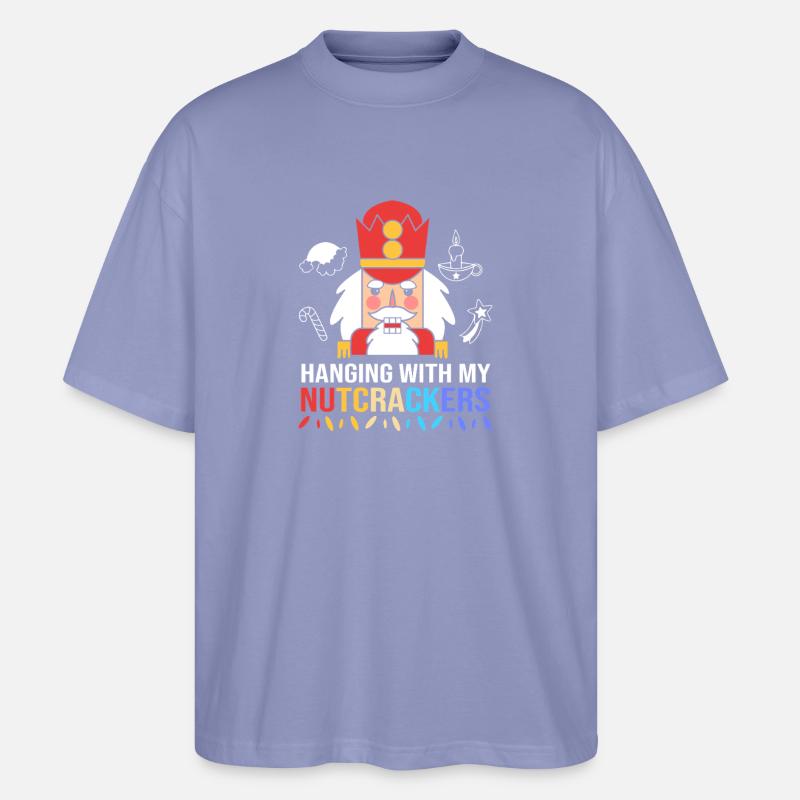 Nussknacker Weihnachten - Stanley/Stella Oversized Unisex Bio T-Shirt Blaster 2.0 - Violett