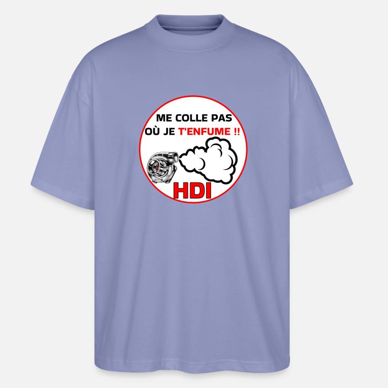 Bleib nicht bei mir, hdi - Stanley/Stella Oversized Unisex Bio T-Shirt Blaster 2.0 - Violett