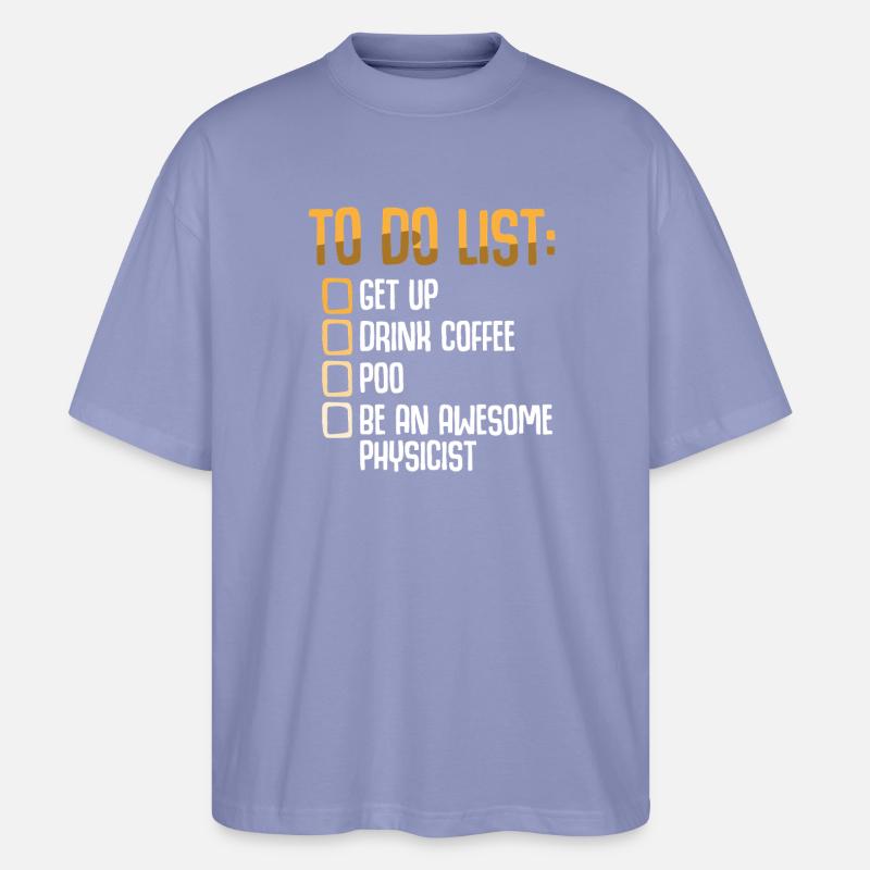 Physik Phyiker Physikstudent Physiklehrer - Stanley/Stella Oversized Unisex Bio T-Shirt Blaster 2.0 - Violett