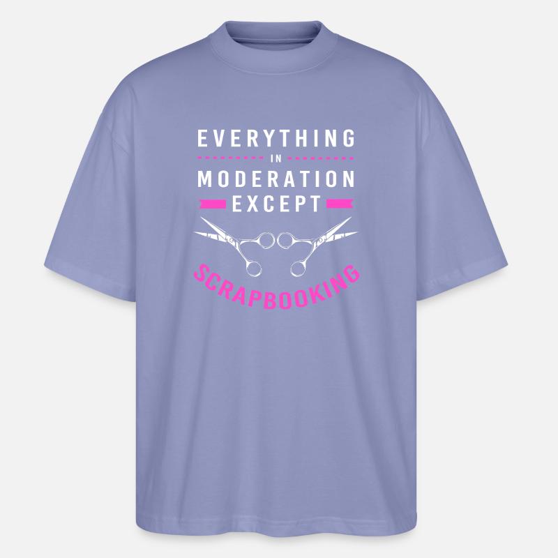 Scrapbooking Scrapbook - Stanley/Stella Oversized Unisex Bio T-Shirt Blaster 2.0 - Violett