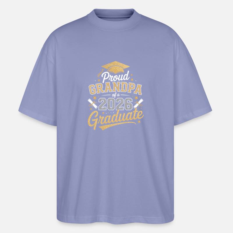 Stolzer Opa 2026 Absolvent - Stanley/Stella Oversized Unisex Bio T-Shirt Blaster 2.0 - Violett