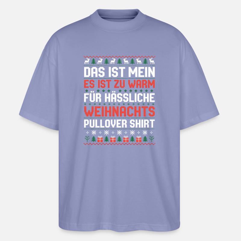 Das ist mein hässlicher Weihnachtspullover - Stanley/Stella Oversized Unisex Bio T-Shirt Blaster 2.0 - Violett