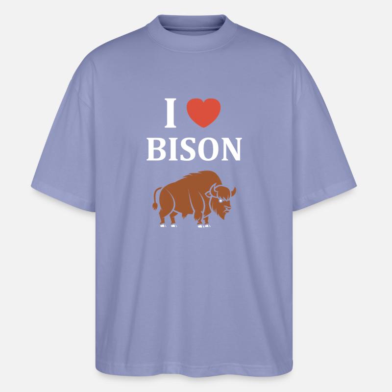 Bison - Stanley/Stella Oversized Unisex Bio T-Shirt Blaster 2.0 - Violett