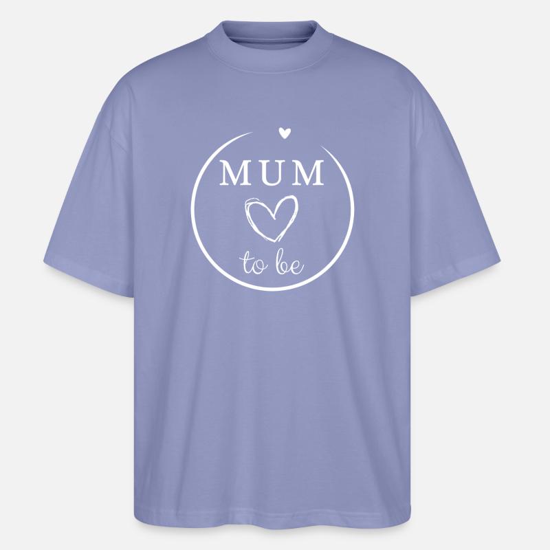 Maman qui deviendra Heart Circle - T-shirt bio Blaster 2.0 coupe oversize Stanley/Stella Unisexe - violet