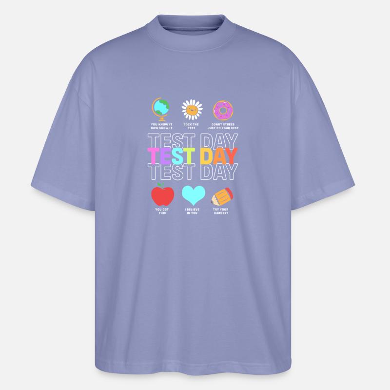 Lehrer Prüfung - Stanley/Stella Oversized Unisex Bio T-Shirt Blaster 2.0 - Violett