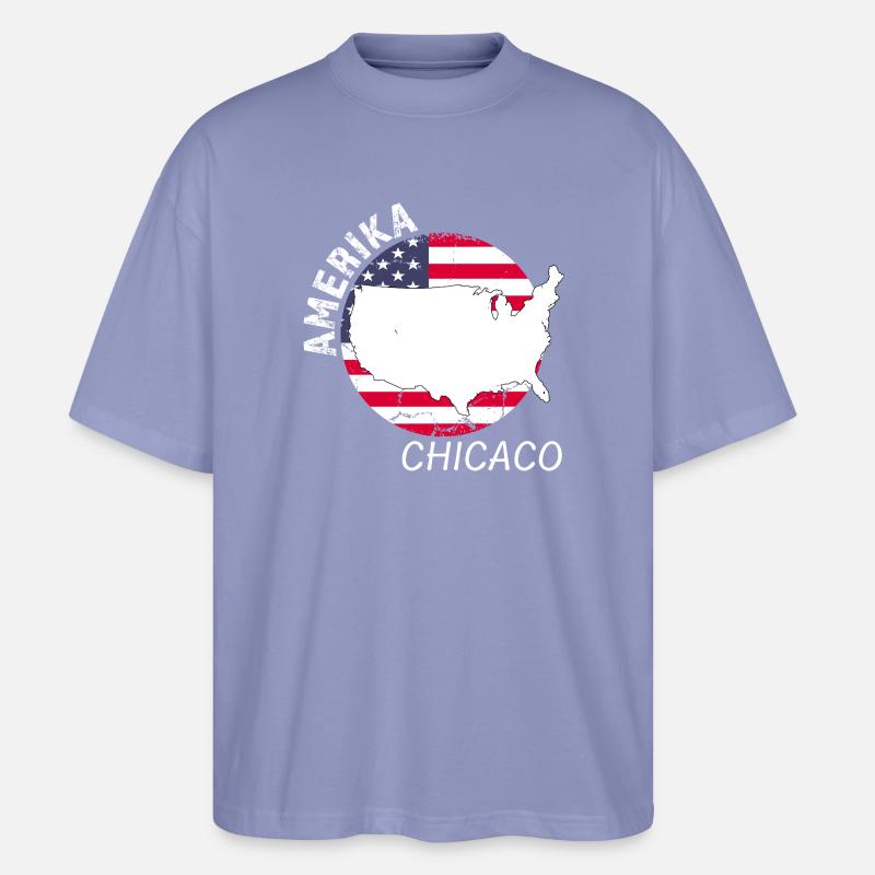Chicaco - Stanley/Stella Oversized Unisex Bio T-Shirt Blaster 2.0 - Violett