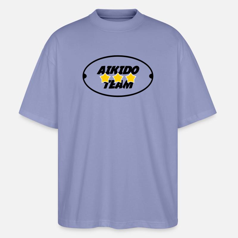 Aikido-Team - Stanley/Stella Oversized Unisex Bio T-Shirt Blaster 2.0 - Violett