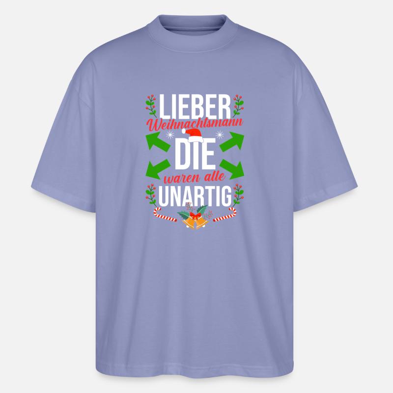 Bogenschütze Bogensport Bogenschießen - Stanley/Stella Oversized Unisex Bio T-Shirt Blaster 2.0 - Violett