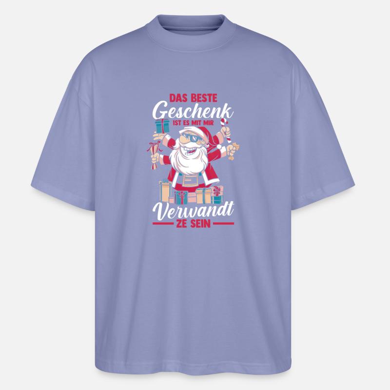 Bogenschütze Bogensport Bogenschießen - Stanley/Stella Oversized Unisex Bio T-Shirt Blaster 2.0 - Violett