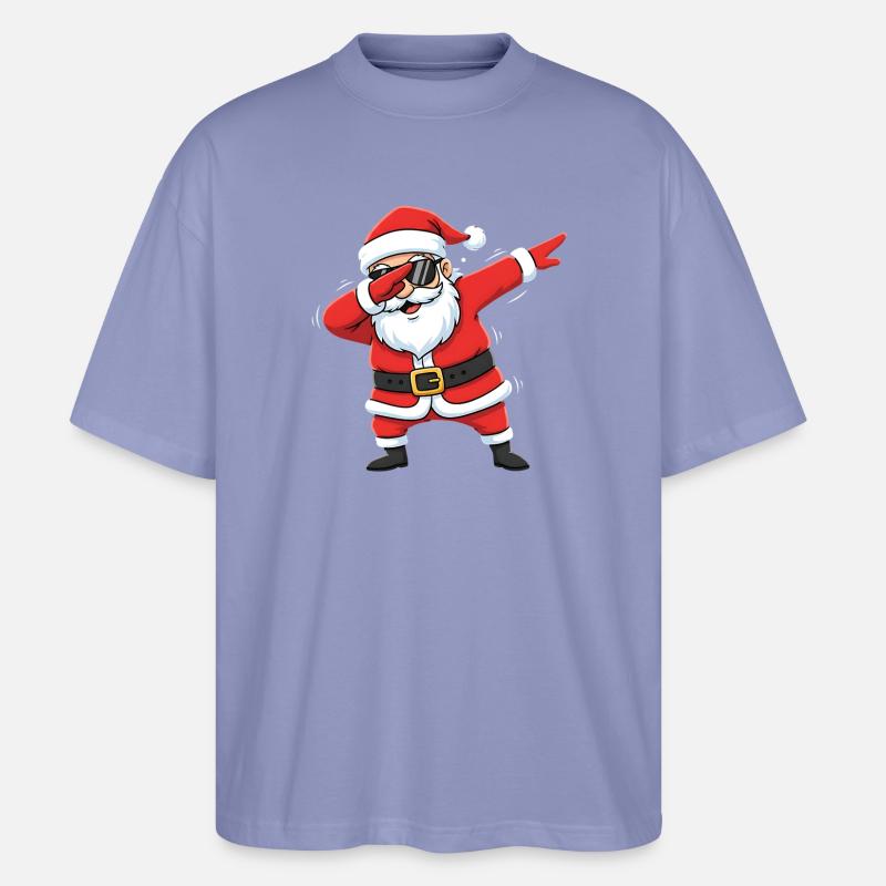 Lustiger Dabbing Weihnachtsmann Dab Santa - Stanley/Stella Oversized Unisex Bio T-Shirt Blaster 2.0 - Violett