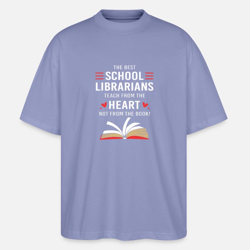 Leseratte Bibliothek Lesen - Stanley/Stella Oversized Unisex Bio T-Shirt Blaster 2.0 - Violett