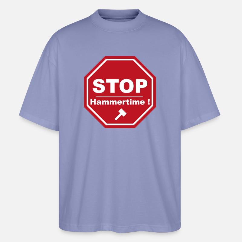 Stopp Hammertime - Stanley/Stella Oversized Unisex Bio T-Shirt Blaster 2.0 - Violett