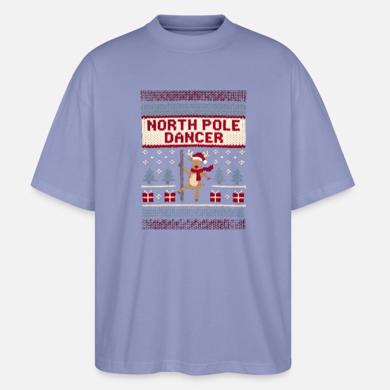 Danseuse du pôle Nord – Noël inapproprié pour - T-shirt bio Blaster 2.0 coupe oversize Stanley/Stella Unisexe - violet