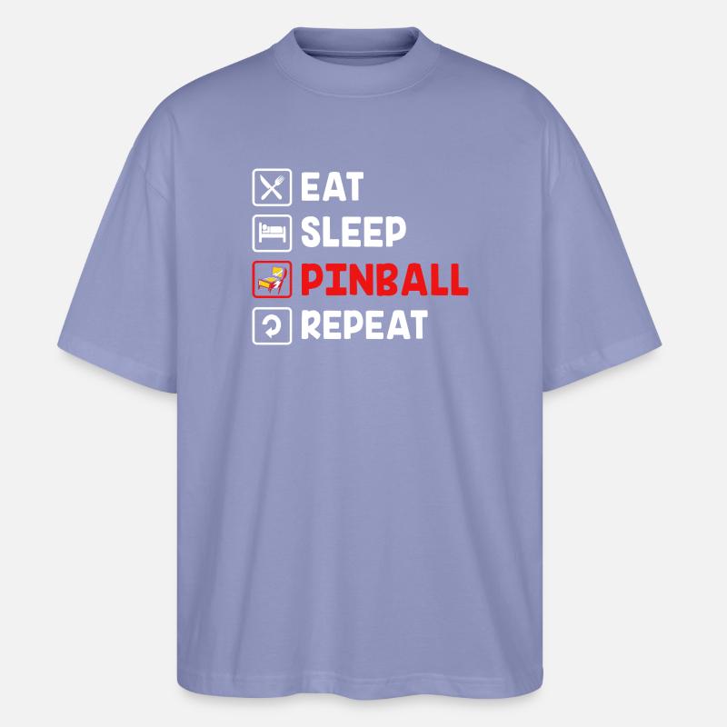 Pinball Flipper - Stanley/Stella Oversized Unisex Bio T-Shirt Blaster 2.0 - Violett