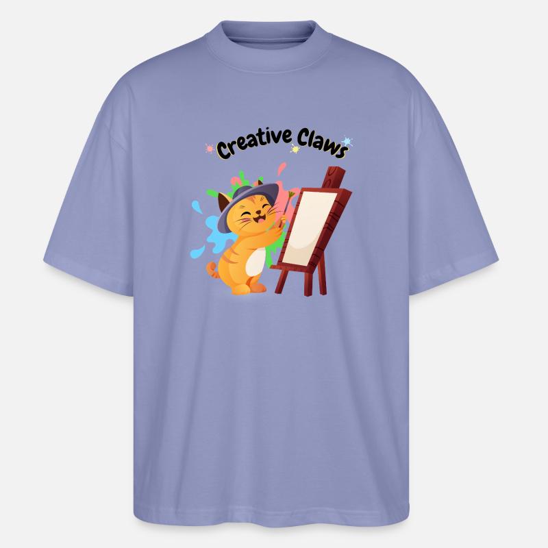 creative_claws - Stanley/Stella Oversized Unisex Bio T-Shirt Blaster 2.0 - Violett