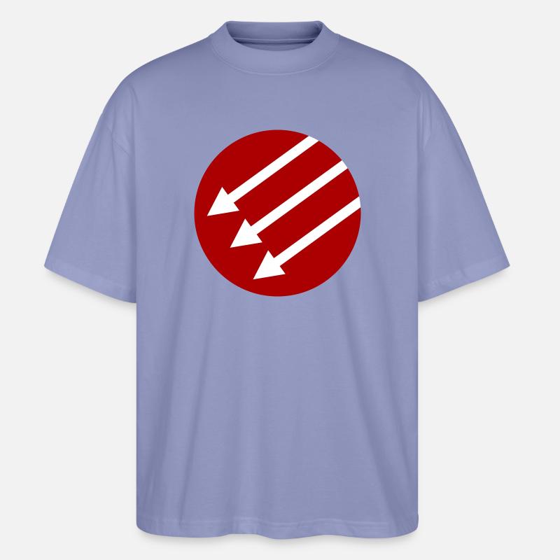 Iron Front / Eiserne Front / Järnfronten - Stanley/Stella Oversized Unisex Organic T-shirt Blaster 2.0 - violet