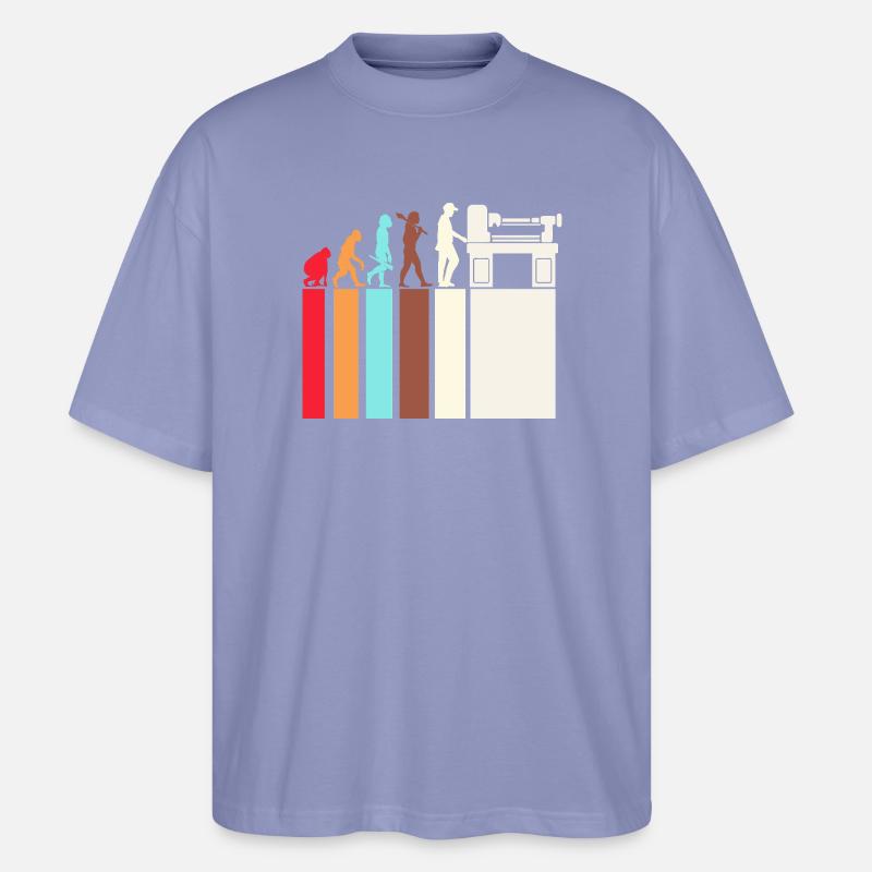 Locksmith Mechanic CNC Mechanical Engineering - Stanley/Stella Oversized Unisex Organic T-shirt Blaster 2.0 - violet