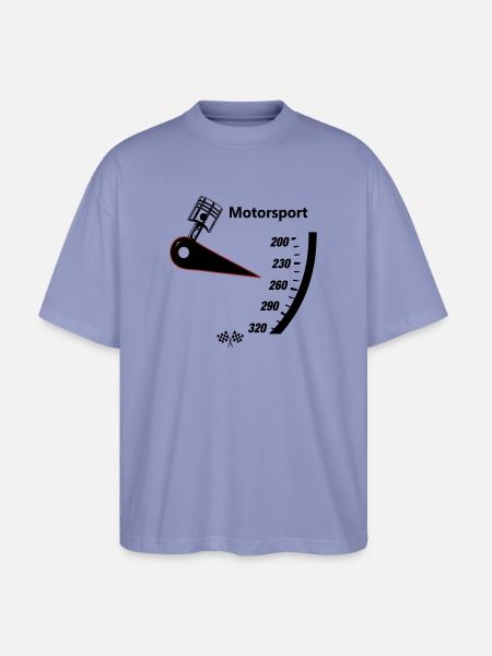 Motorsport Speedometer - Stanley/Stella Oversized Unisex Organic T-shirt Blaster 2.0 - violet
