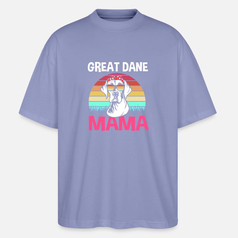Deutsche Dogge - Stanley/Stella Oversized Unisex Bio T-Shirt Blaster 2.0 - Violett