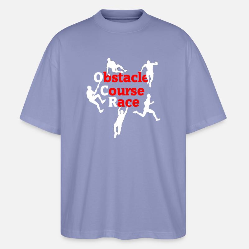 OCR Chaos – Conception d’actions d’obstacles - T-shirt bio Blaster 2.0 coupe oversize Stanley/Stella Unisexe - violet