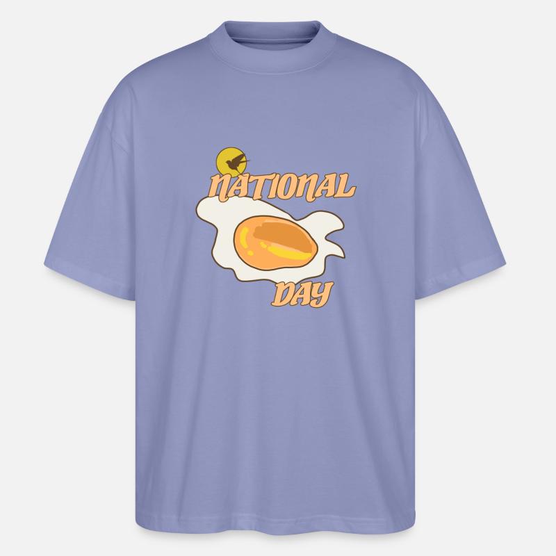 Egg Day - Stanley/Stella Oversized Unisex Organic T-shirt Blaster 2.0 - violet