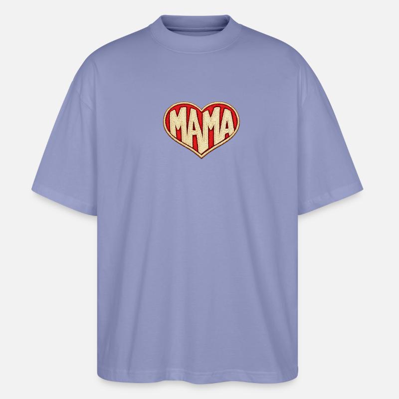 Mama Herz - Stanley/Stella Oversized Unisex Bio T-Shirt Blaster 2.0 - Violett