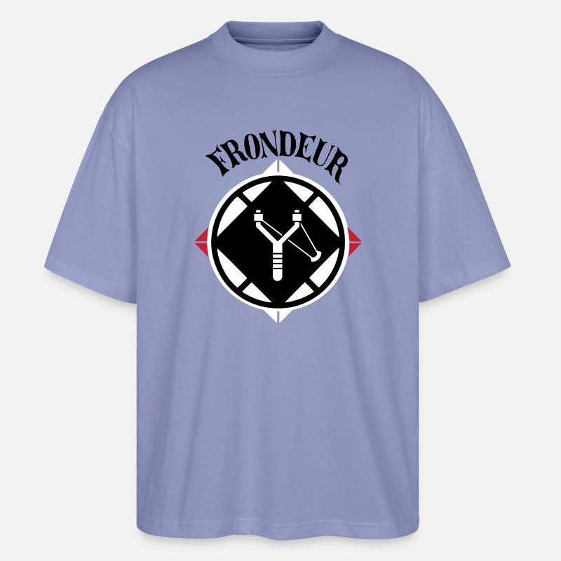 Slinger-Emblem - Stanley/Stella Oversized Unisex Bio T-Shirt Blaster 2.0 - Violett