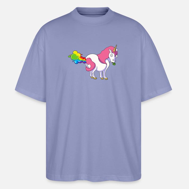 Pupsi Einhorn - Stanley/Stella Oversized Unisex Bio T-Shirt Blaster 2.0 - Violett