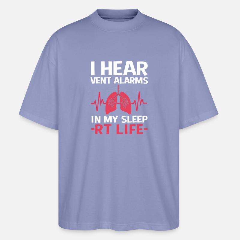 Atmung Atmen Sauerstoff - Stanley/Stella Oversized Unisex Bio T-Shirt Blaster 2.0 - Violett