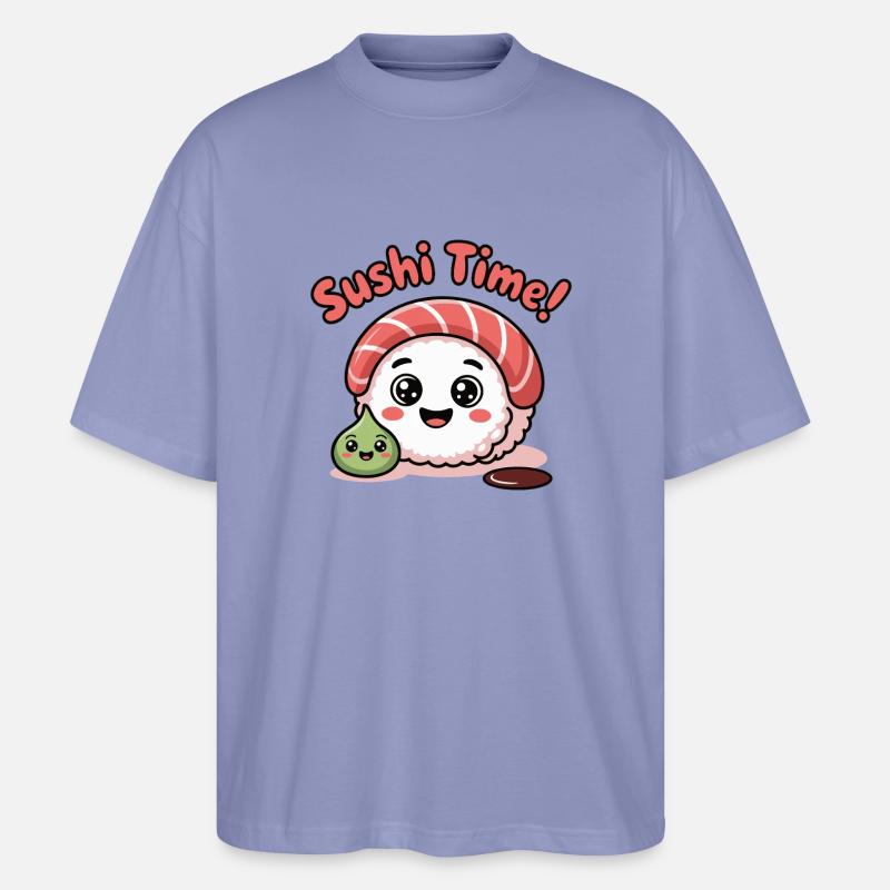 Sushi Time Roll Icon - Stanley/Stella Oversized Unisex Organic T-shirt Blaster 2.0 - violet