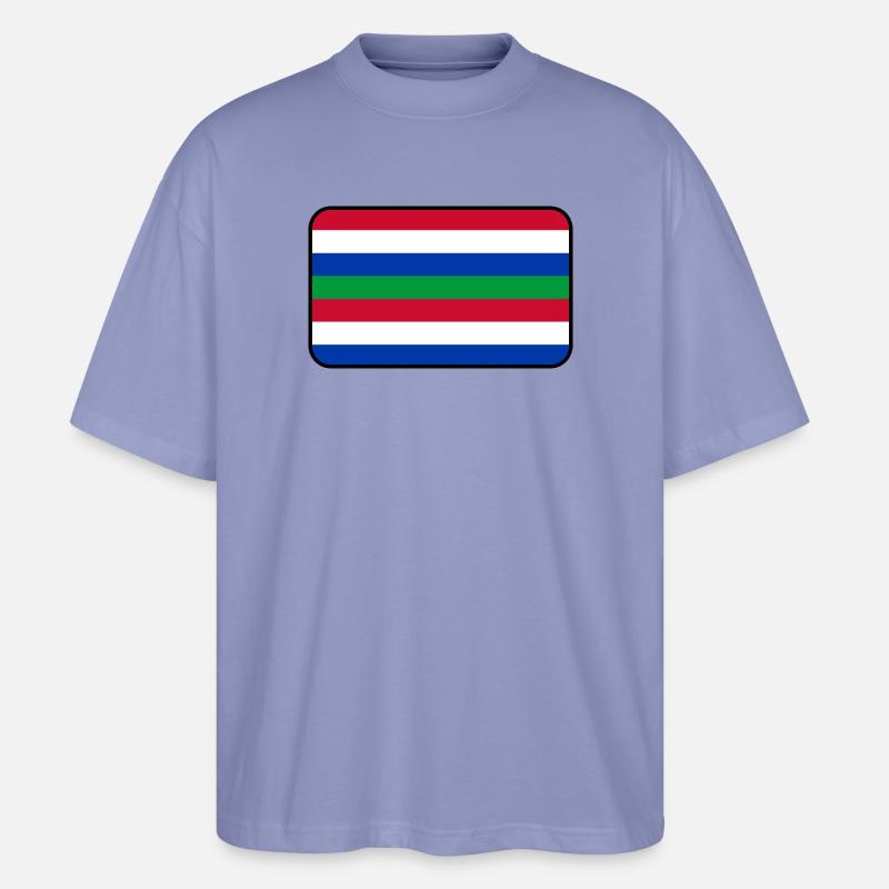 Logo du drapeau Schier – Island Wear - T-shirt bio Blaster 2.0 coupe oversize Stanley/Stella Unisexe - violet