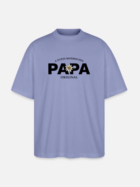 Bayerisches Original - Papa - Stanley/Stella Oversized Unisex Bio T-Shirt Blaster 2.0 - Violett