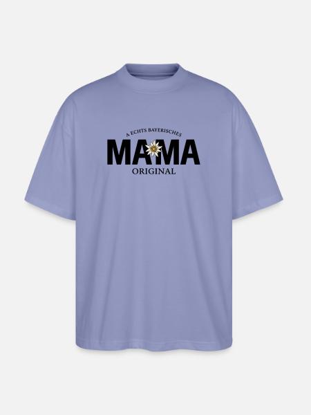 Bayerisches Original - Mama - Stanley/Stella Oversized Unisex Bio T-Shirt Blaster 2.0 - Violett