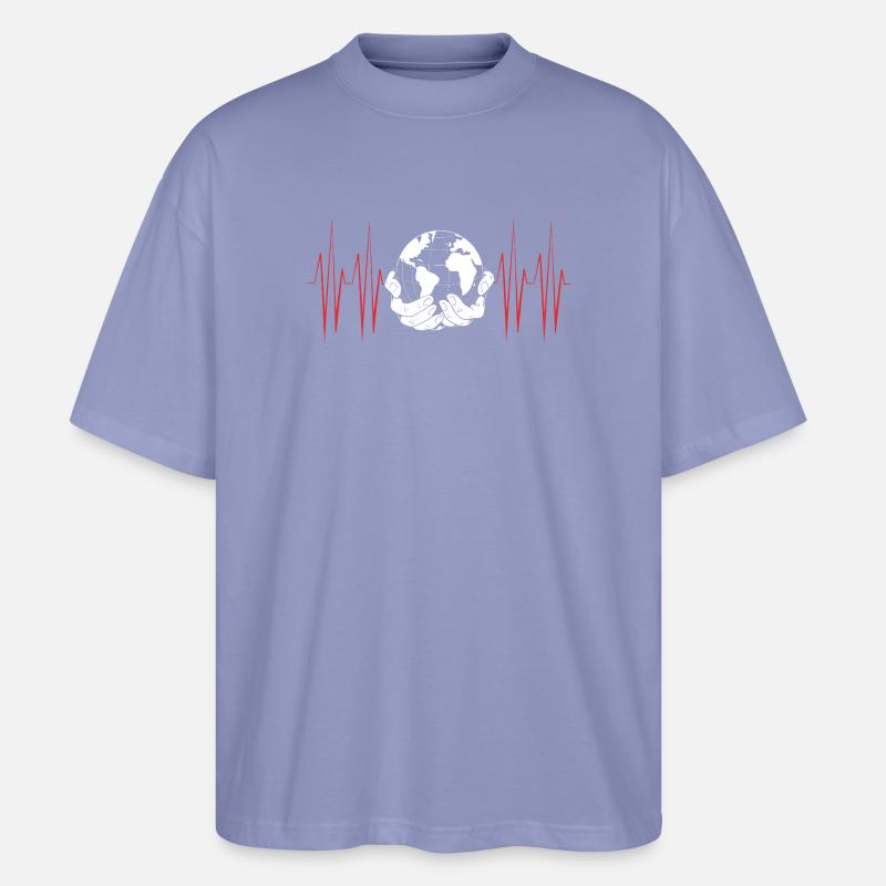 Climate change Environment Environmental protection - Stanley/Stella Oversized Unisex Organic T-shirt Blaster 2.0 - violet