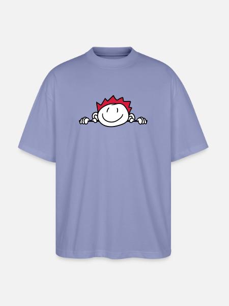 hide wall wall face head child painted kri - Stanley/Stella Oversized Unisex Organic T-shirt Blaster 2.0 - violet