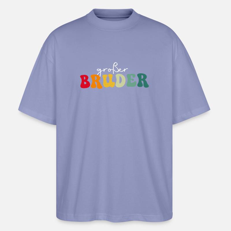 Großer Bruder - Stanley/Stella Oversized Unisex Bio T-Shirt Blaster 2.0 - Violett