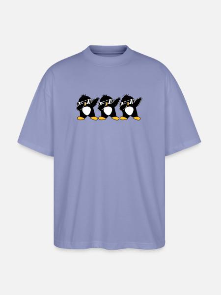 Dab Team Penguin - Stanley/Stella Oversized Unisex Organic T-shirt Blaster 2.0 - violet