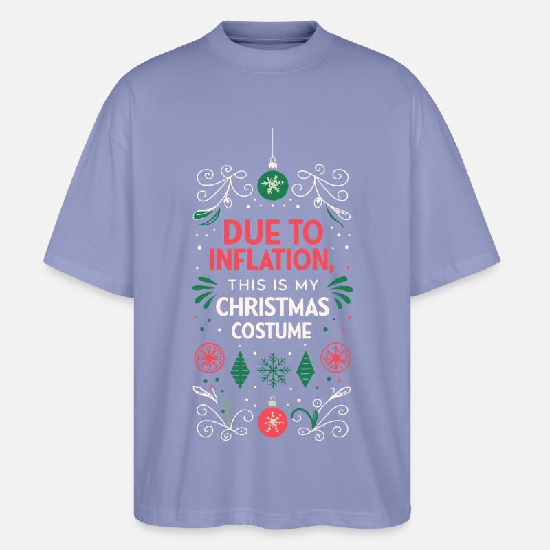 Inflation-Weihnachtskostüm - Stanley/Stella Oversized Unisex Bio T-Shirt Blaster 2.0 - Violett