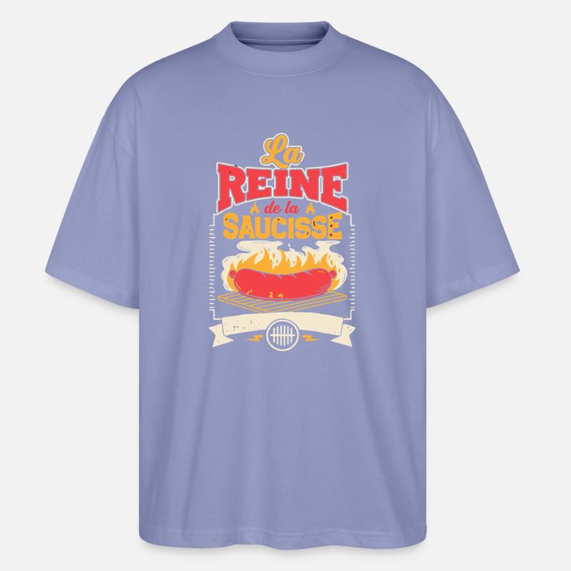 Reine de la Saucisse - T-shirt bio Blaster 2.0 coupe oversize Stanley/Stella Unisexe - violet