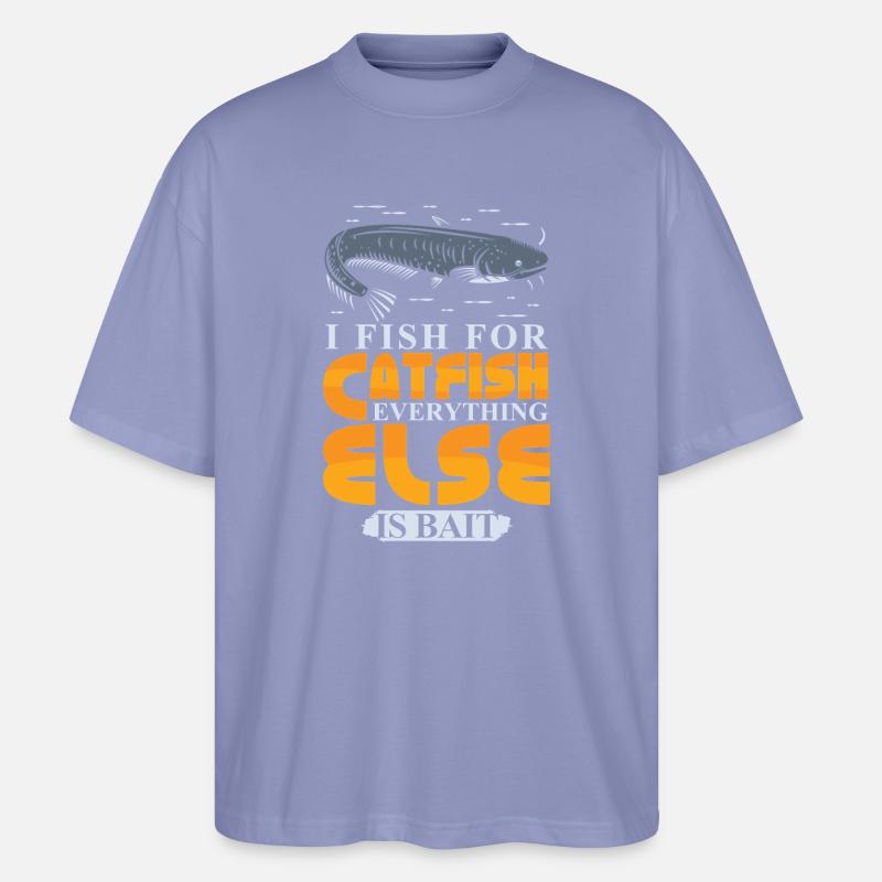 Poisson-chat pêcheur poisson-chat pêchent le poisson-chat - T-shirt bio Blaster 2.0 coupe oversize Stanley/Stella Unisexe - violet